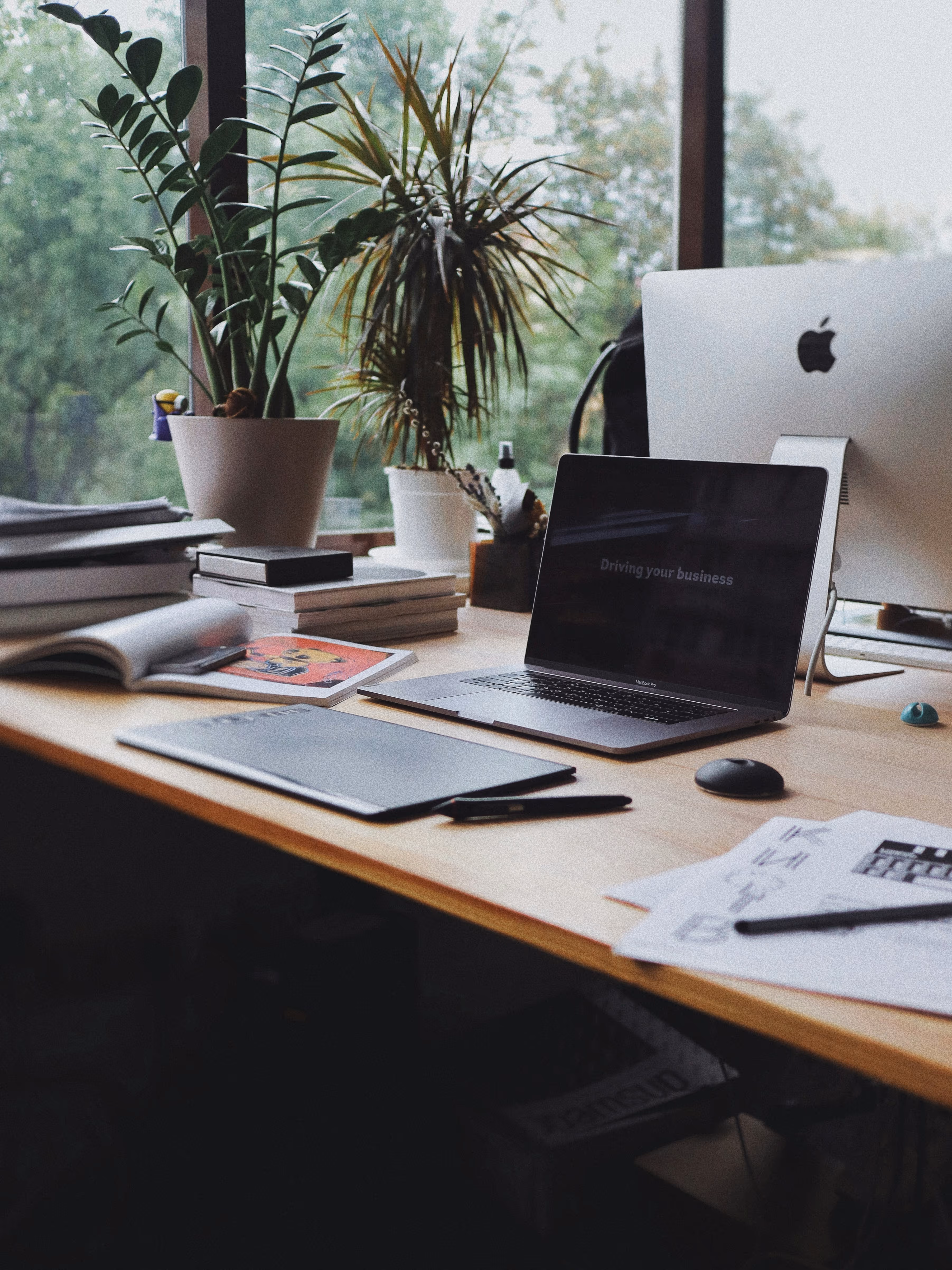 Clean and modern desk setup at Series Five – creative web and branding agency serving Ottawa businesses
